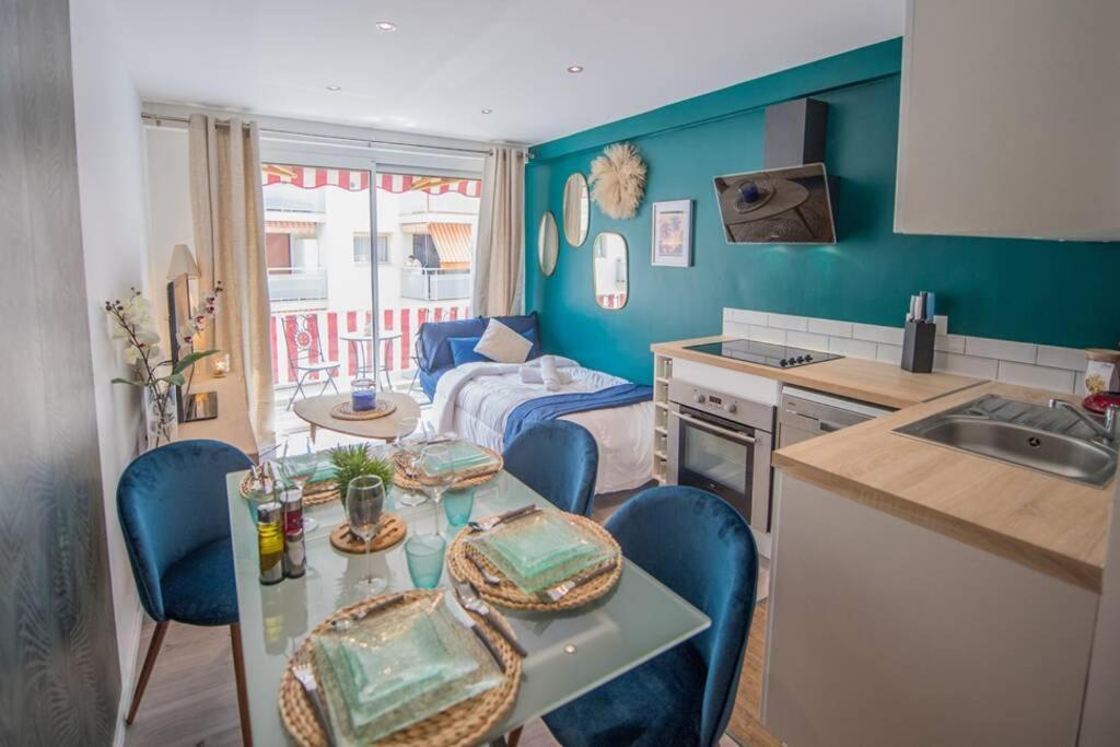 4 Couchages Climatise Direct Plage Wifi Parking Antibes Exteriör bild