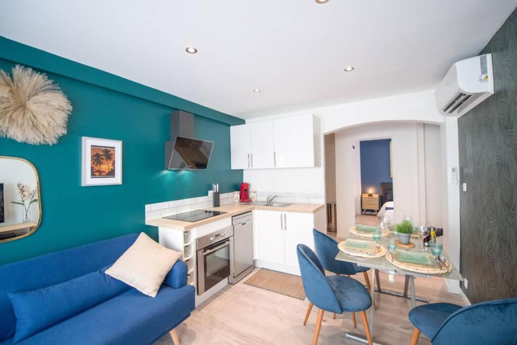 4 Couchages Climatise Direct Plage Wifi Parking Antibes Exteriör bild